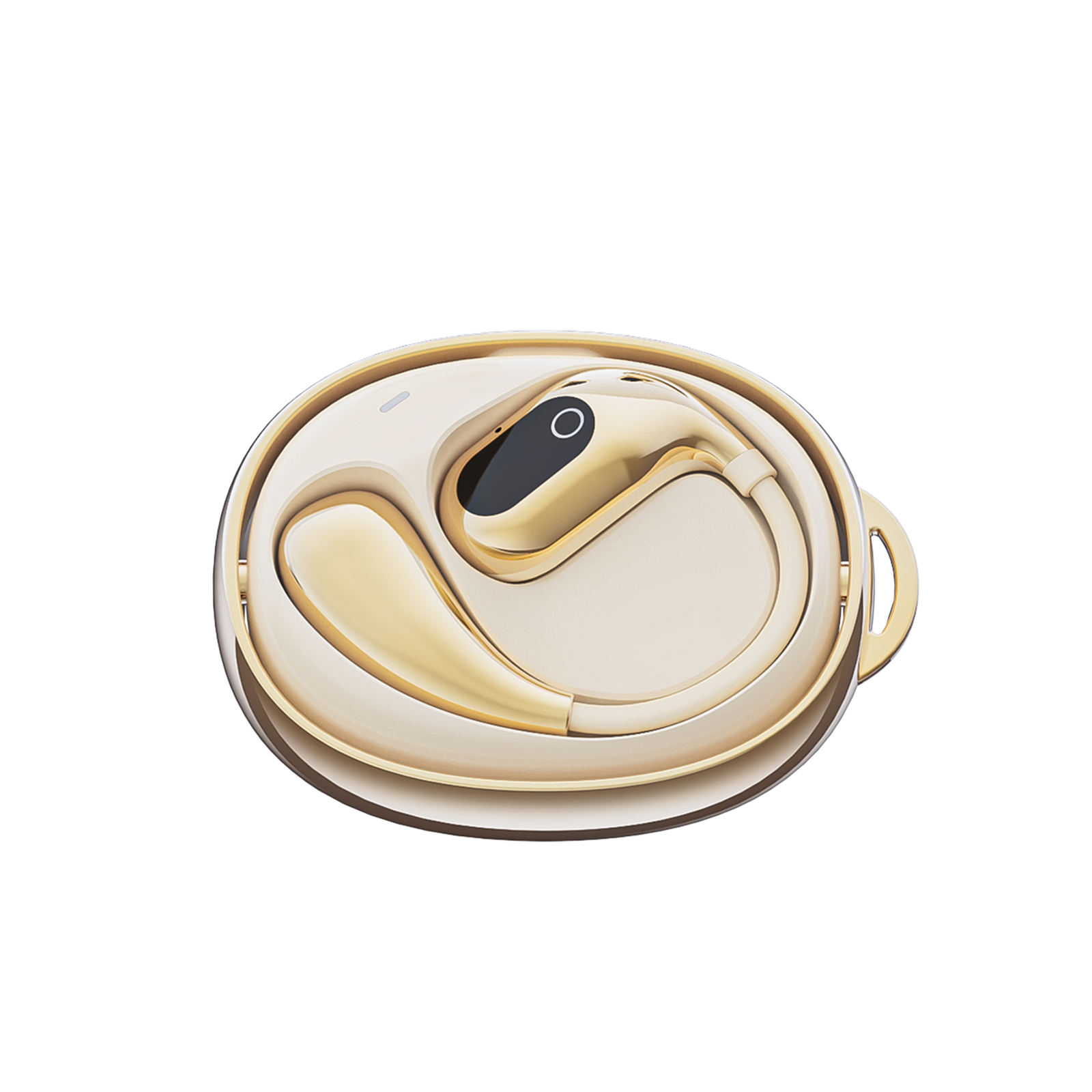 360°Rotating Charging Case Wireless Earbuds with Soft Silicone Ear Hooks (6)